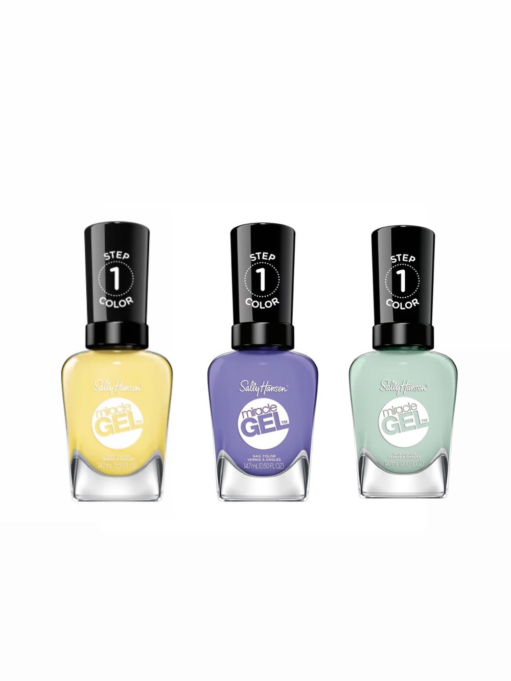 NEW SALLY HANSEN Miracle Gel Nail Polish Knowledge is Flower Fly cacti sunbrella